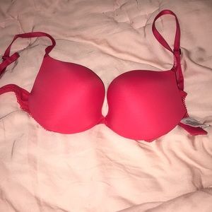 Hot pink CK bra